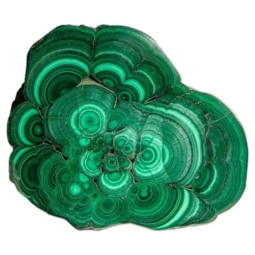 Microscopic view of malachite's porous surface